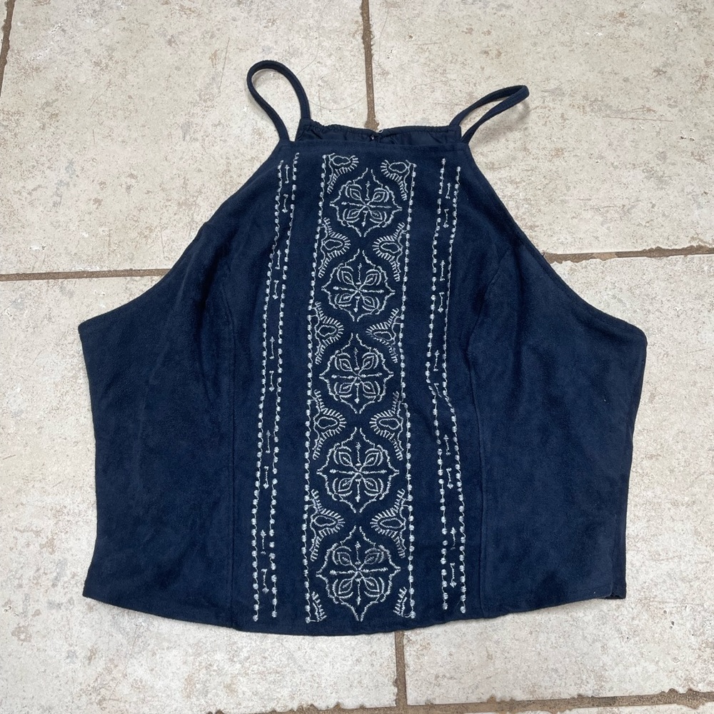 Abercrombie Suede Top